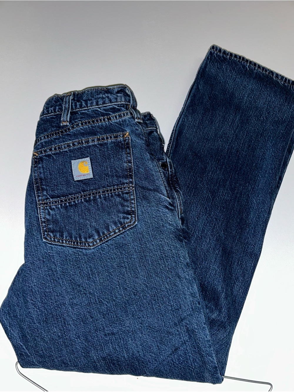 Carhartt Men's Deep Blue Relaxed Fit Jeans 33x32